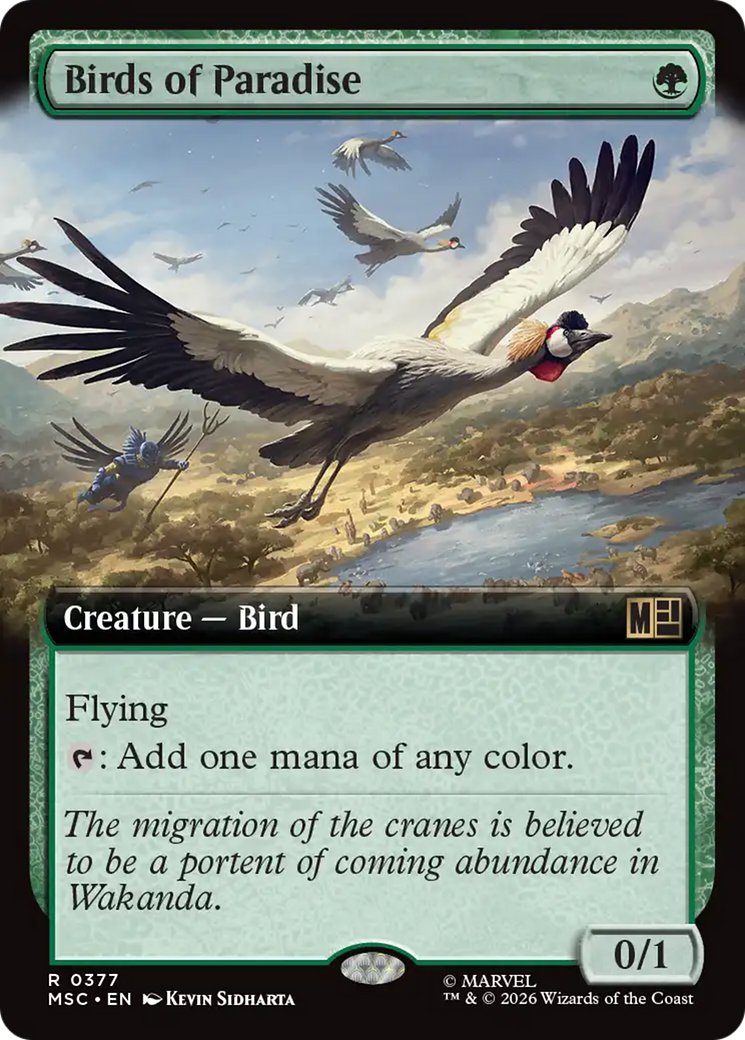 Birds of Paradise (Extended Art) [Marvel Super Heroes Commander] | Magic Magpie