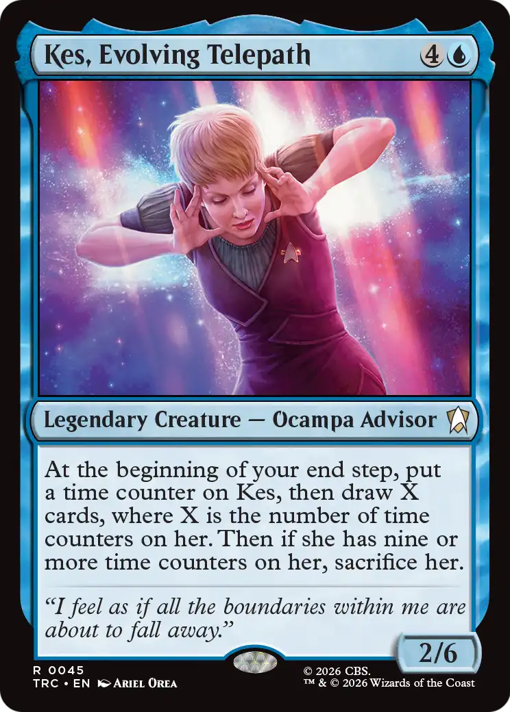 Kes, Evolving Telepath (Surge Foil) [Star Trek Commander] | Magic Magpie