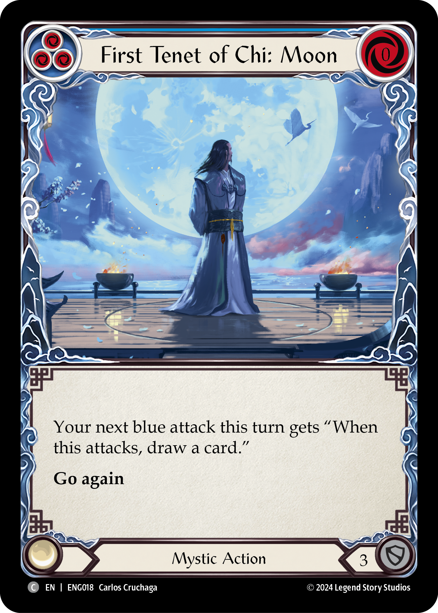 First Tenet of Chi: Moon [ENG018] (Part the Mistveil Enigma Blitz Deck) | Magic Magpie