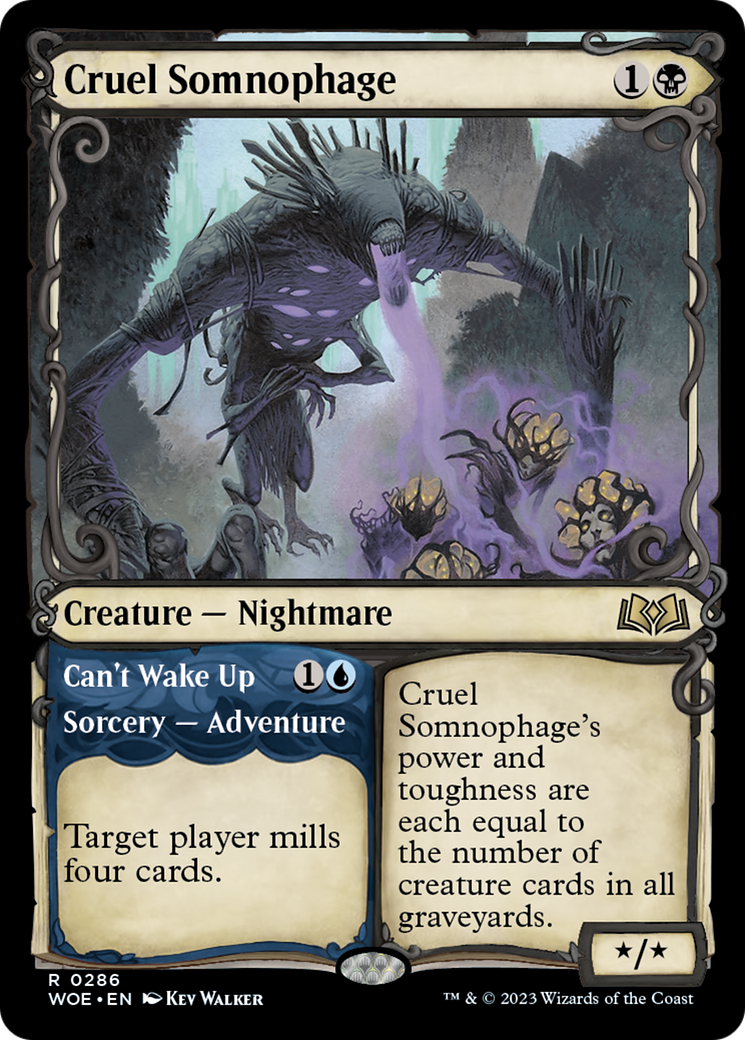 Cruel Somnophage // Can't Wake Up (Showcase) [Wilds of Eldraine] | Magic Magpie