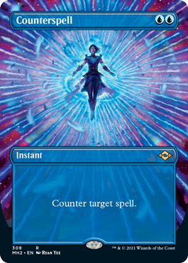 Counterspell (Borderless Alternate Art) [Modern Horizons 2] | Magic Magpie