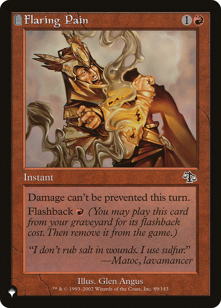 Flaring Pain [The List Reprints] | Magic Magpie