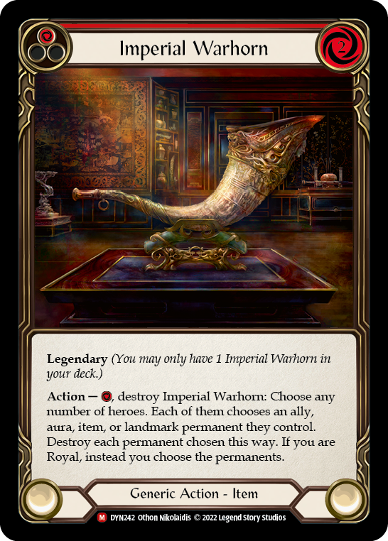 Imperial Warhorn [DYN242] (Dynasty)  Cold Foil | Magic Magpie