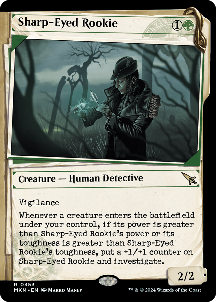 Sharp-Eyed Rookie (Showcase) [Murders at Karlov Manor] | Magic Magpie