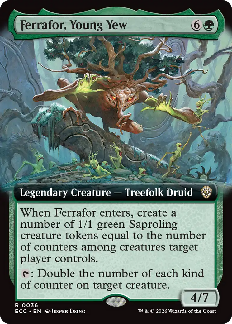 Ferrafor, Young Yew (Extended Art) [Lorwyn Eclipsed Commander] | Magic Magpie