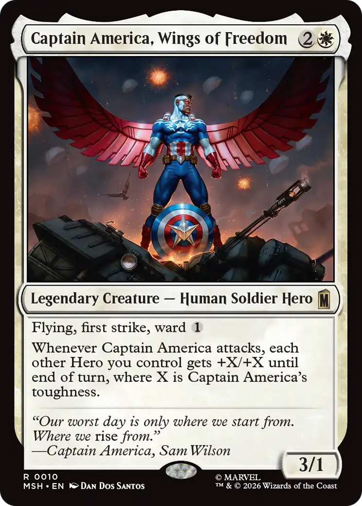 Captain America, Wings of Freedom [Marvel Super Heroes] | Magic Magpie