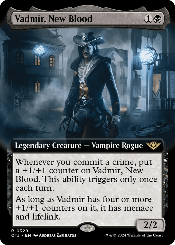 Vadmir, New Blood (Extended Art) [Outlaws of Thunder Junction] | Magic Magpie