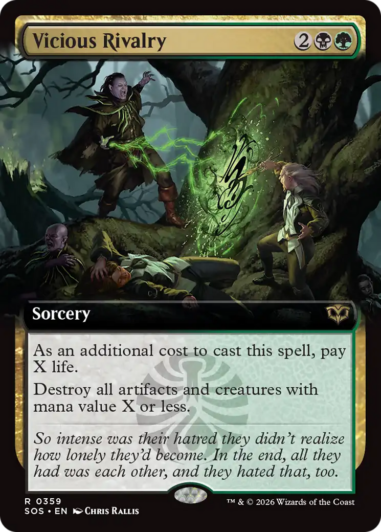 Vicious Rivalry (Extended Art) [Secrets of Strixhaven] | Magic Magpie
