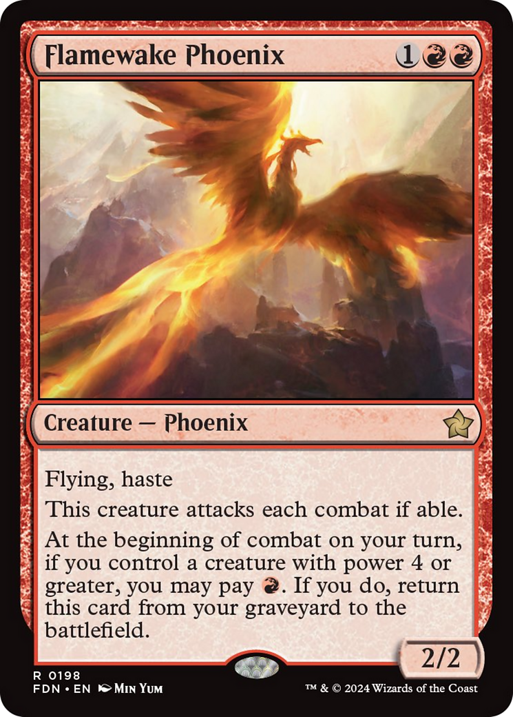 Flamewake Phoenix [Foundations] | Magic Magpie