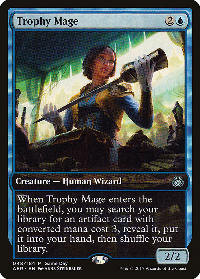 Trophy Mage (Game Day) [Aether Revolt Promos] | Magic Magpie