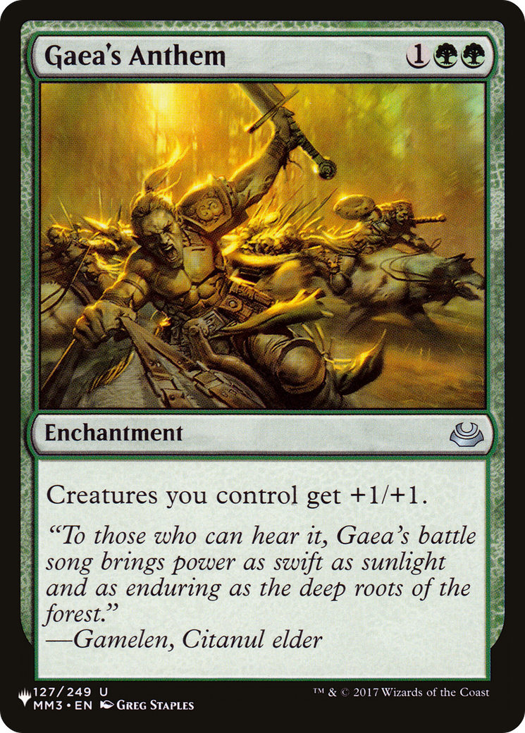 Gaea's Anthem (MM3) [The List] | Magic Magpie