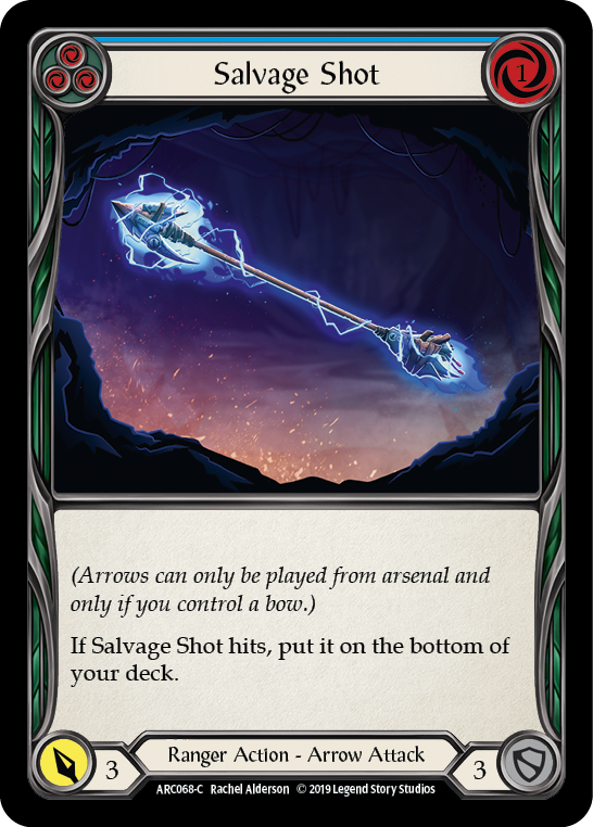 Salvage Shot (Blue) [ARC068-C] (Arcane Rising)  1st Edition Rainbow Foil | Magic Magpie