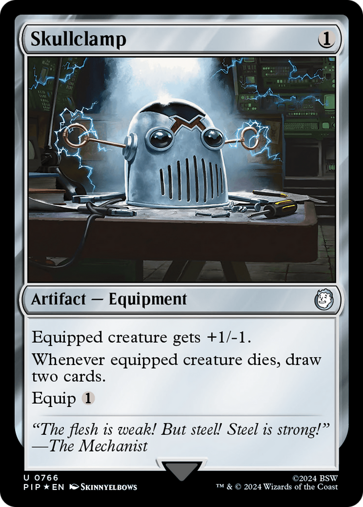 Skullclamp (Surge Foil) [Fallout] | Magic Magpie