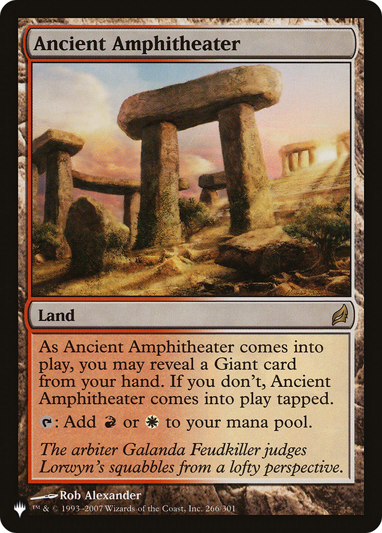 Ancient Amphitheater (LRW) [The List] | Magic Magpie