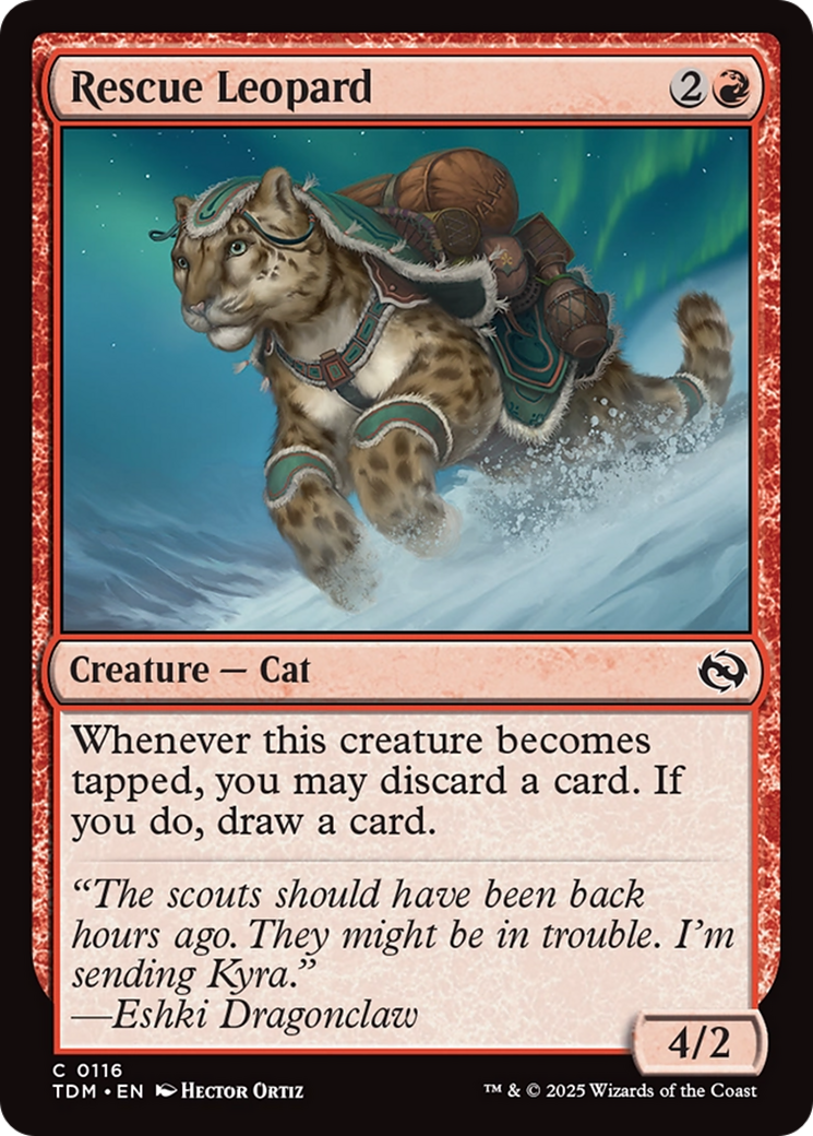 Rescue Leopard [Tarkir: Dragonstorm] | Magic Magpie