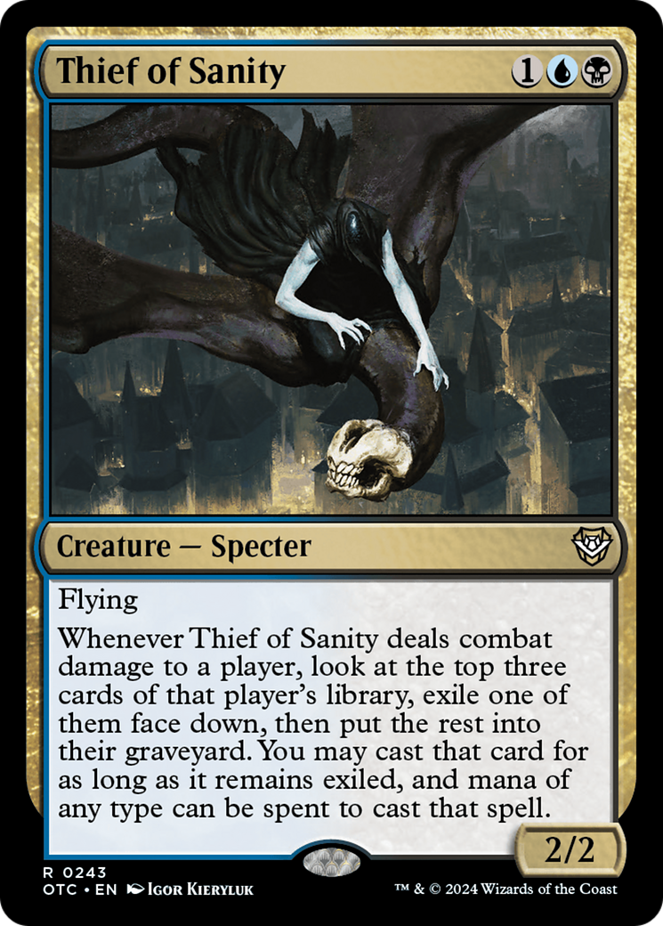 Thief of Sanity [Outlaws of Thunder Junction Commander] | Magic Magpie