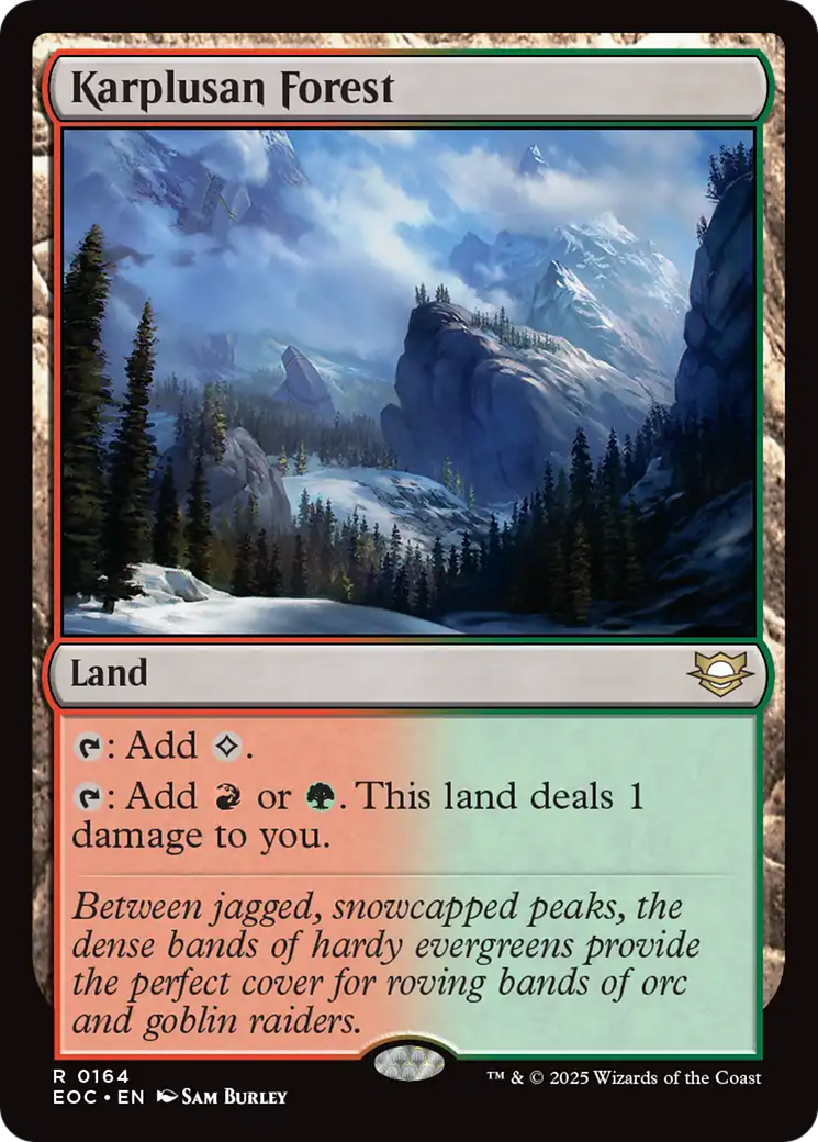 Karplusan Forest [Edge of Eternities Commander] | Magic Magpie