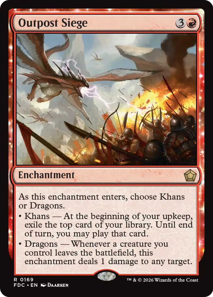 Outpost Siege [Foundations Commander] | Magic Magpie