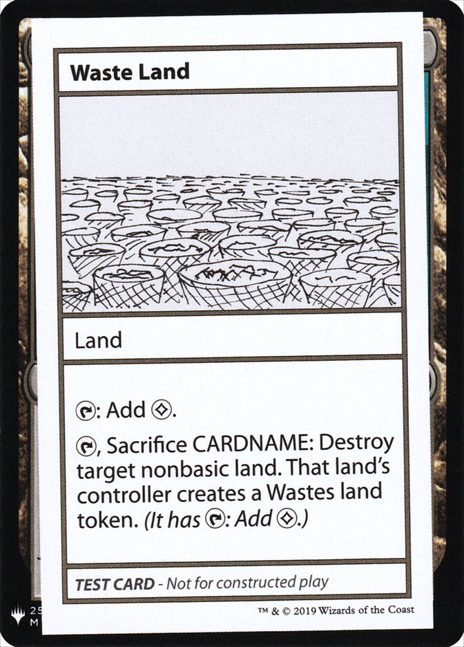 Waste Land [Mystery Booster Playtest Cards] | Magic Magpie