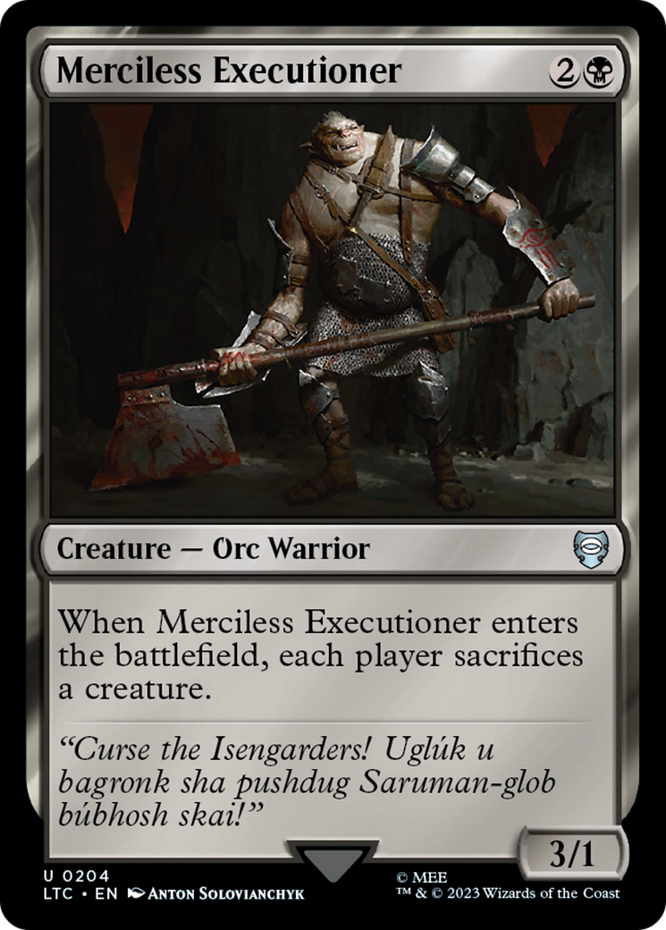 Merciless Executioner [The Lord of the Rings: Tales of Middle-Earth Commander] | Magic Magpie