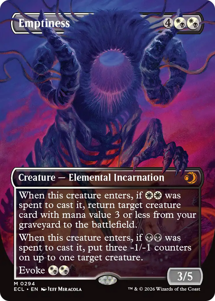 Emptiness (Borderless) [Lorwyn Eclipsed] | Magic Magpie