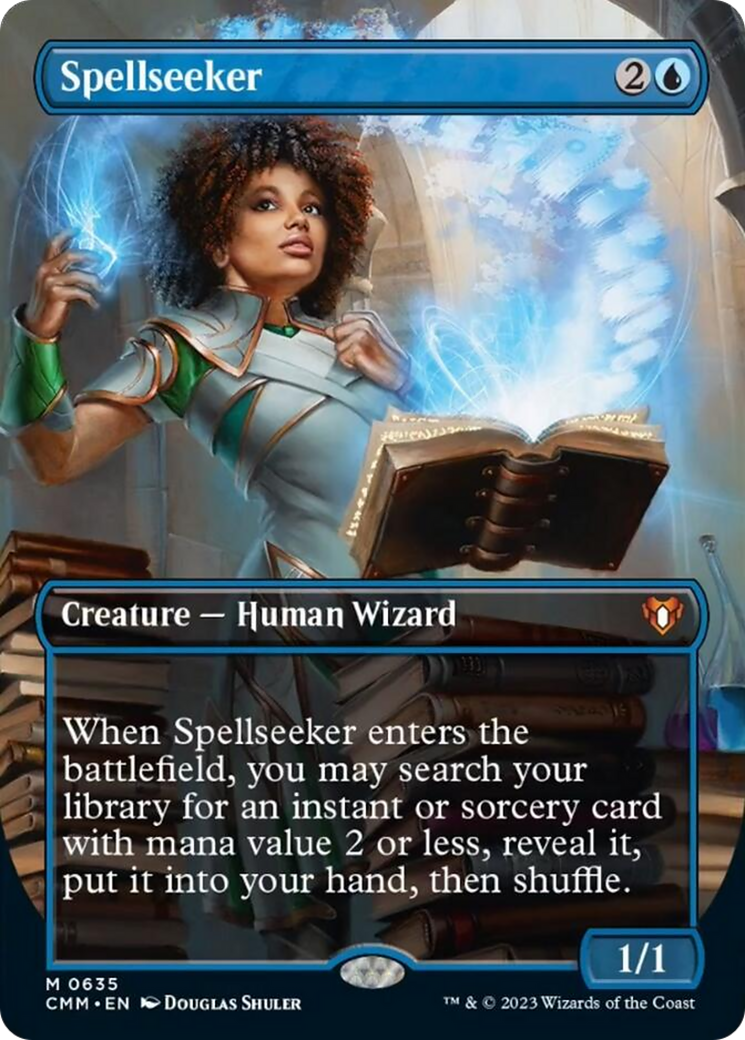 Spellseeker (Borderless Alternate Art) [Commander Masters] | Magic Magpie