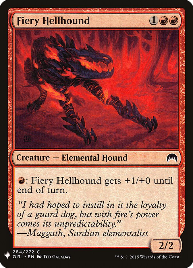 Fiery Hellhound [Mystery Booster] | Magic Magpie