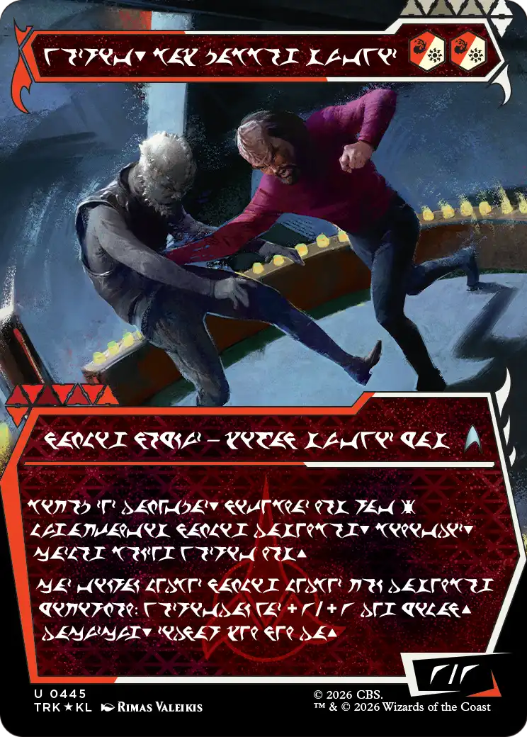 Worf, Honor-Bound Warrior (Showcase) (0445) (Klingon) [Star Trek] | Magic Magpie