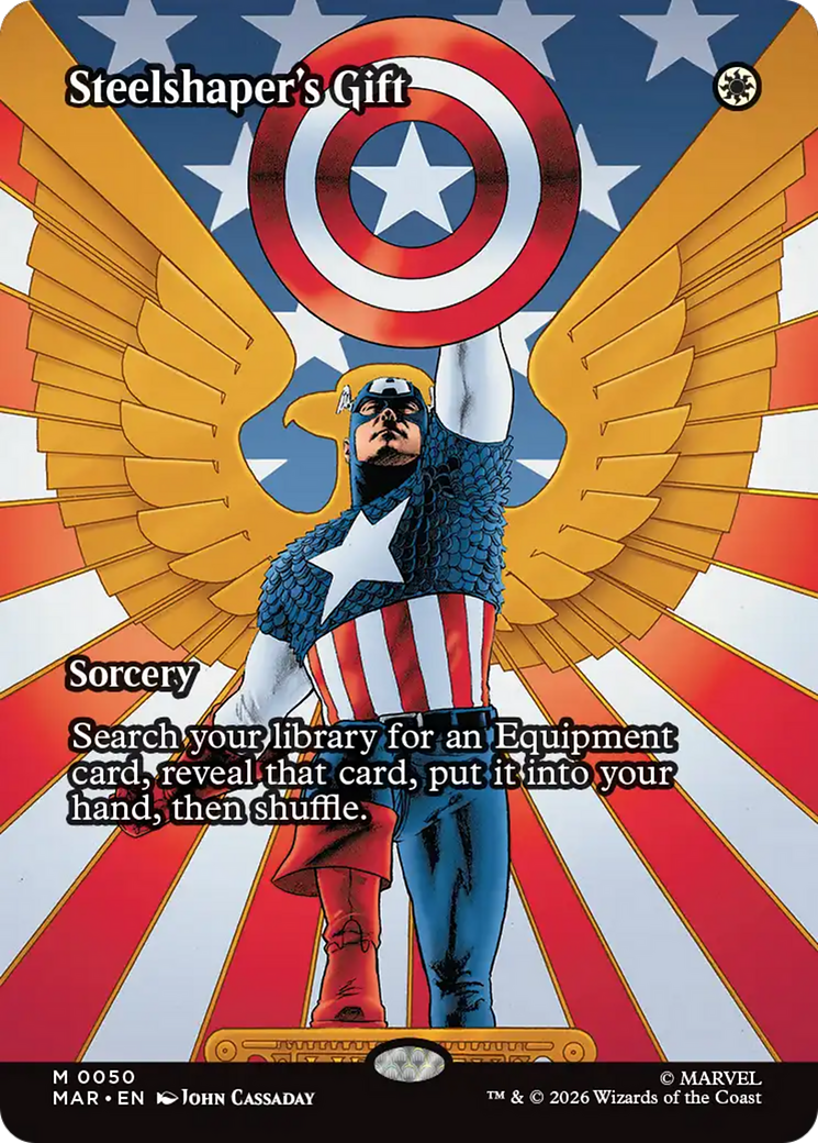 Steelshaper's Gift (Borderless) [Marvel Universe: Eternal-Legal] | Magic Magpie