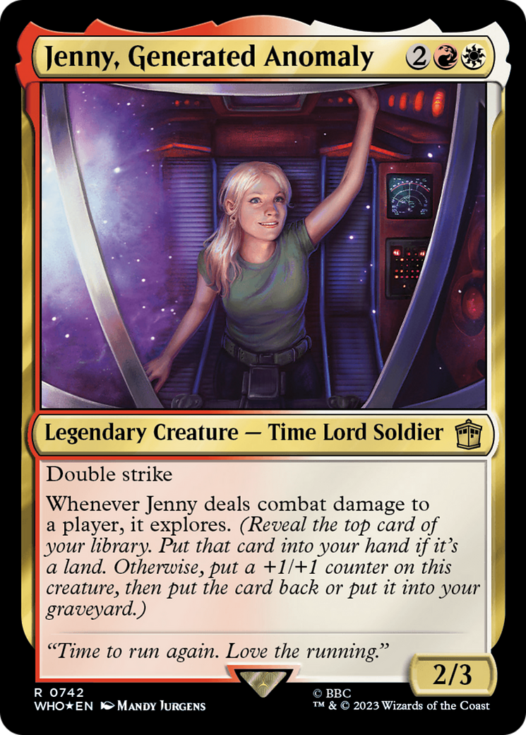 Jenny, Generated Anomaly (Surge Foil) [Doctor Who] | Magic Magpie