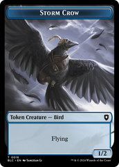 Storm Crow // Frog Lizard Double-Sided Token [Bloomburrow Commander Tokens] | Magic Magpie