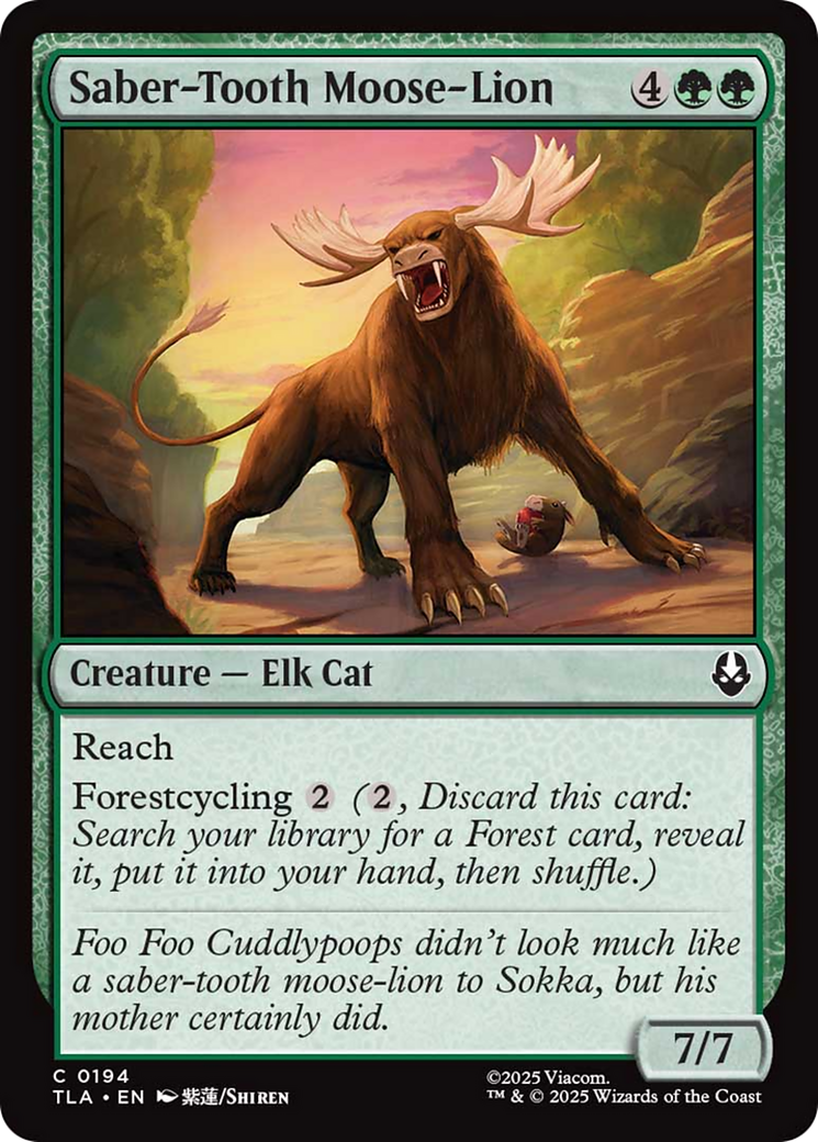 Saber-Tooth Moose-Lion [Avatar: The Last Airbender] | Magic Magpie