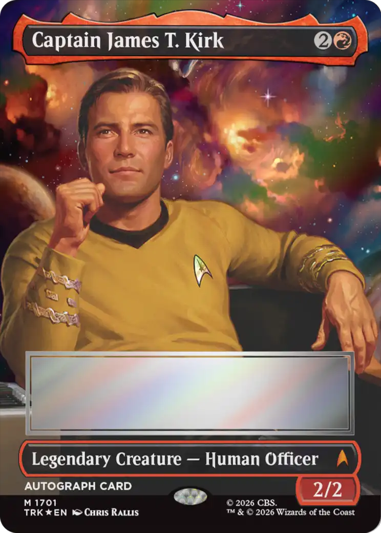 Captain James T. Kirk (Borderless) (Signed) [Star Trek] | Magic Magpie