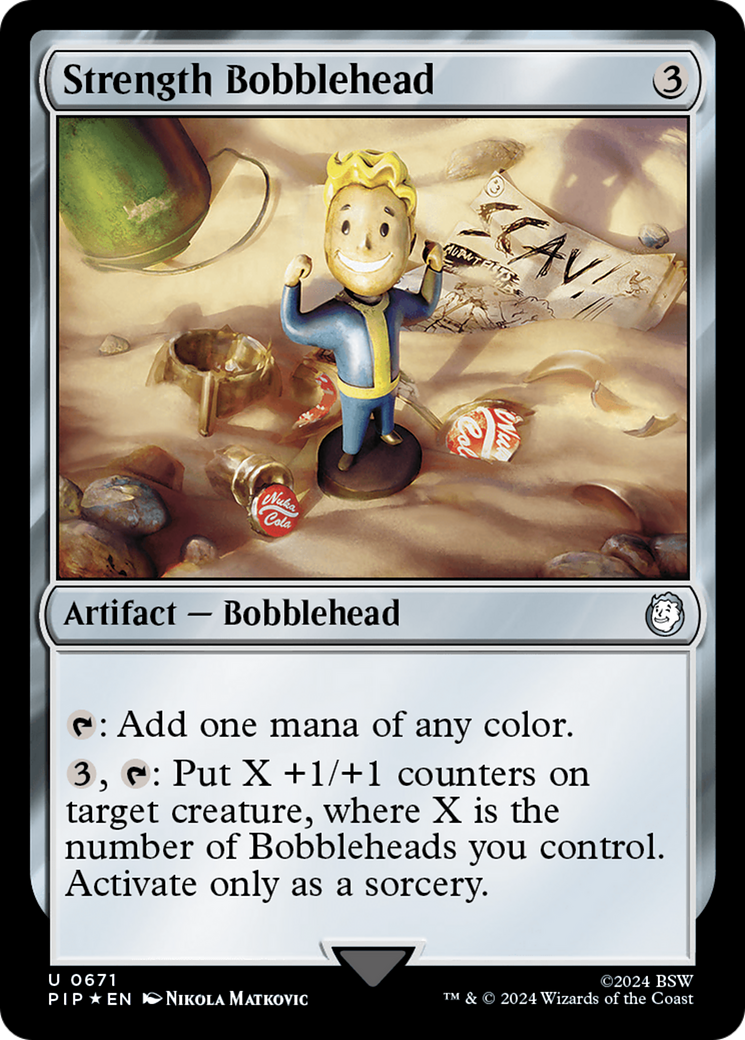 Strength Bobblehead (Surge Foil) [Fallout] | Magic Magpie