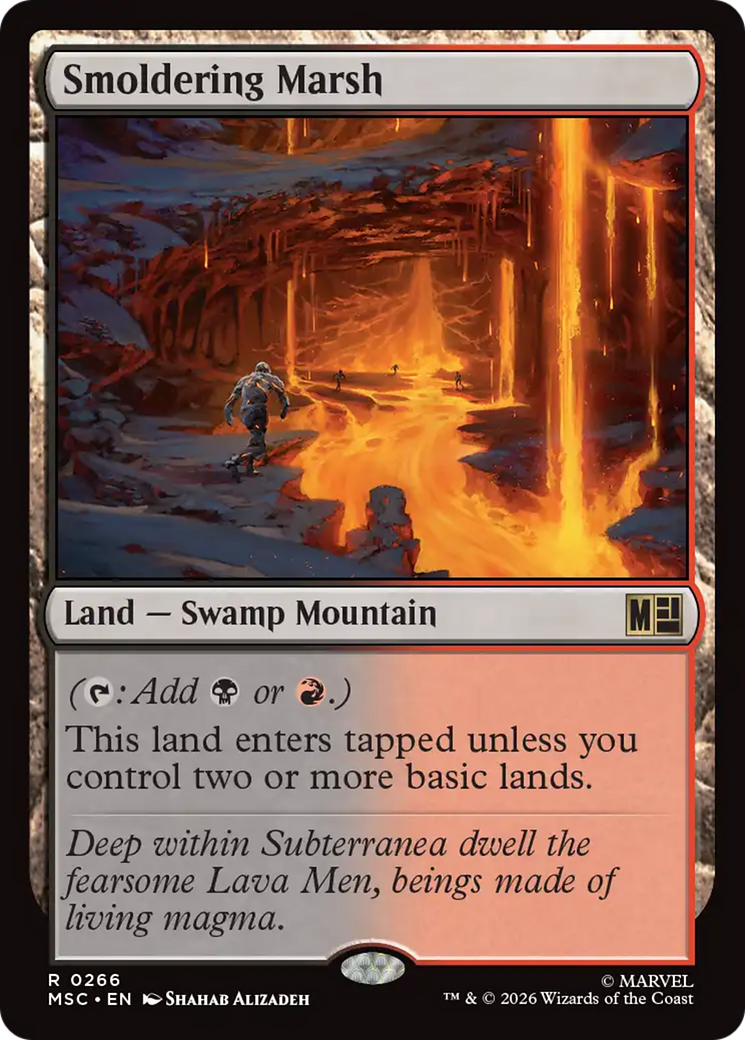 Smoldering Marsh [Marvel Super Heroes Commander] | Magic Magpie