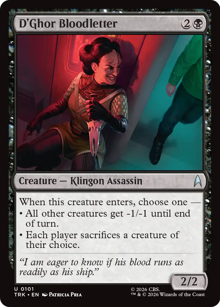 D'Ghor Bloodletter [Star Trek] | Magic Magpie