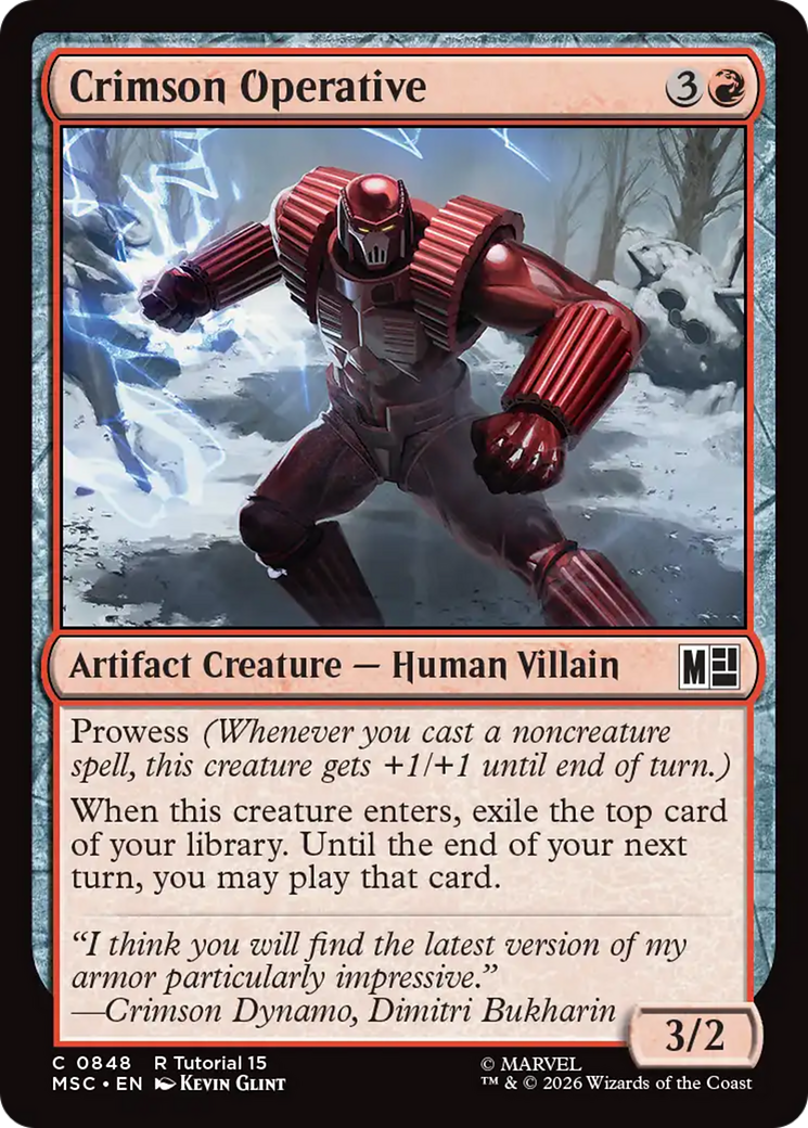 Crimson Operative [Marvel Super Heroes Commander] | Magic Magpie
