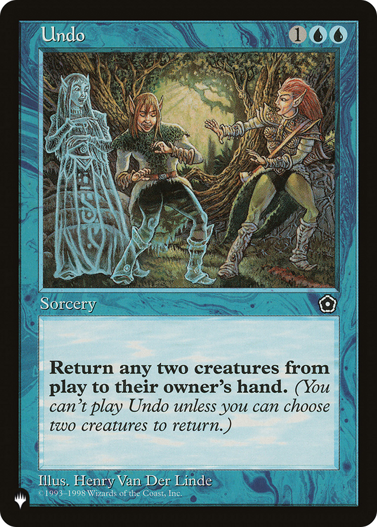 Undo [The List Reprints] | Magic Magpie