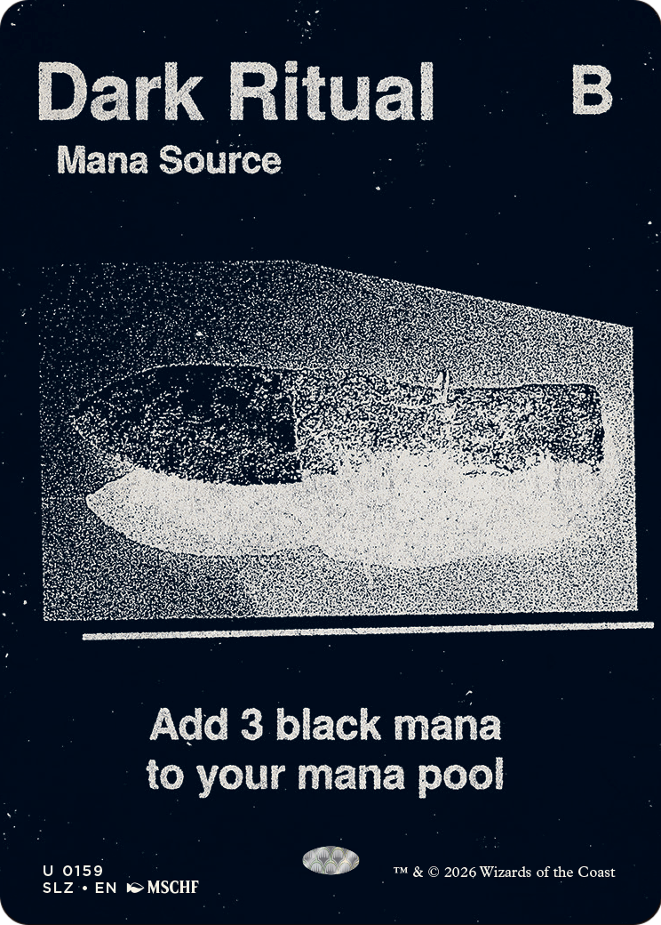 Dark Ritual (0159) [Secret Lair x MSCHF: The Zeta Set] | Magic Magpie