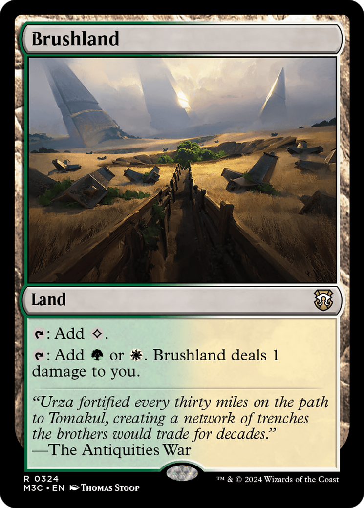 Brushland (Ripple Foil) [Modern Horizons 3 Commander] | Magic Magpie