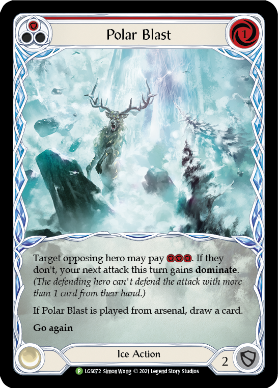 Polar Blast (Red) [LGS072] (Promo)  Rainbow Foil | Magic Magpie