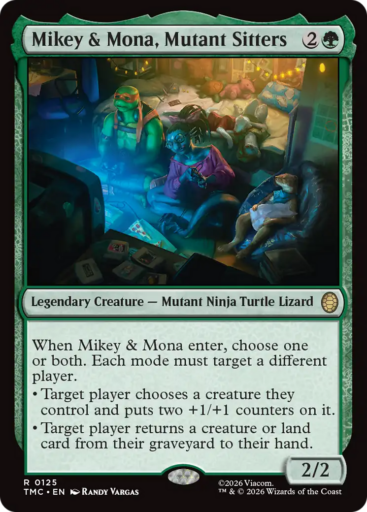Mikey & Mona, Mutant Sitters [Teenage Mutant Ninja Turtles Commander] | Magic Magpie