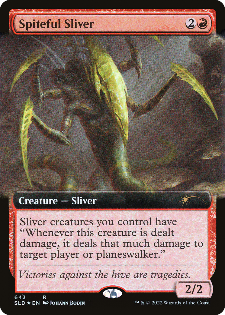 Spiteful Sliver (Extended Art) [Secret Lair Drop Promos] | Magic Magpie