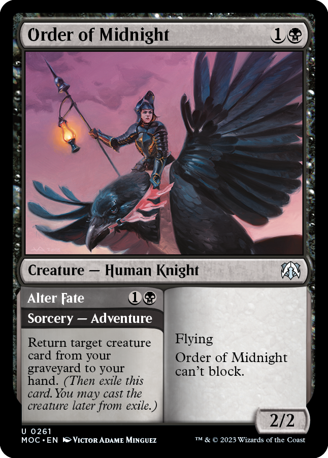 Order of Midnight // Alter Fate [March of the Machine Commander] | Magic Magpie