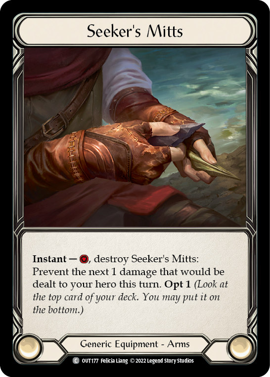 Seeker's Mitts [OUT177] (Outsiders)  Rainbow Foil | Magic Magpie