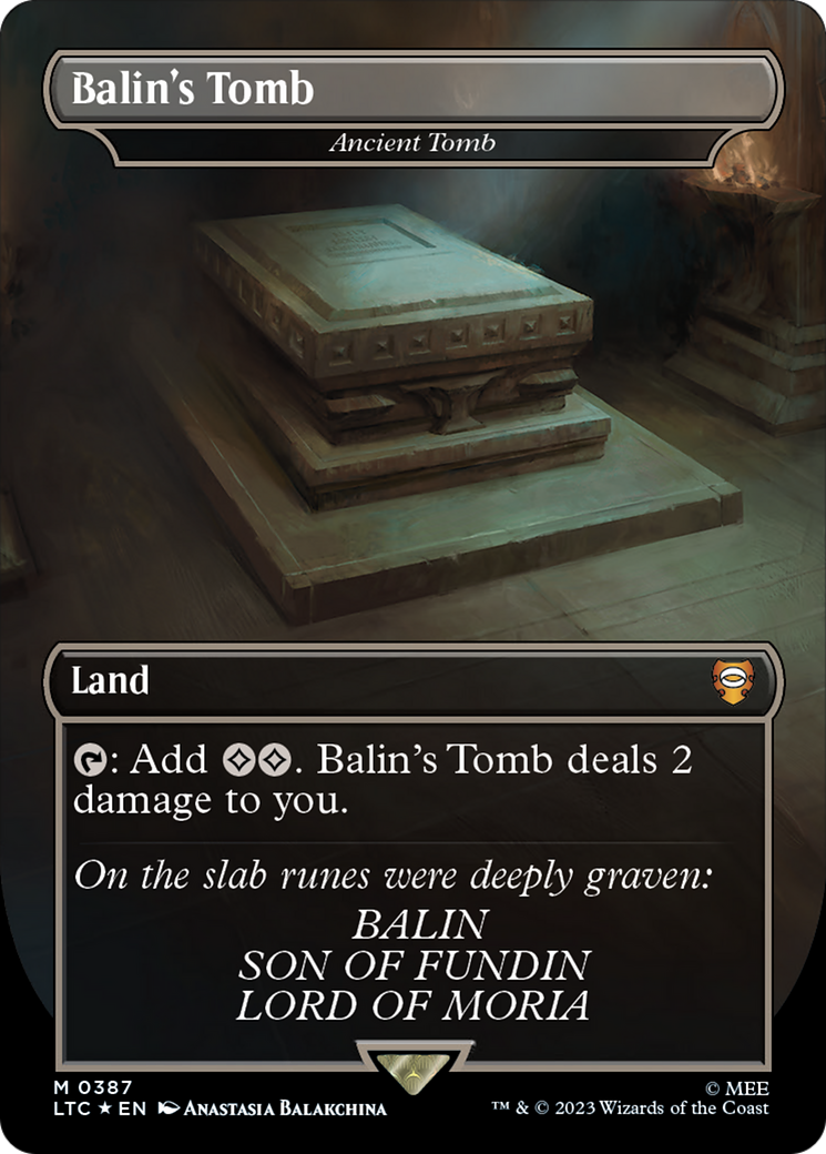 Balin's Tomb - Ancient Tomb (Surge Foil Realms and Relics) [The Lord of the Rings: Tales of Middle-Earth Commander] | Magic Magpie