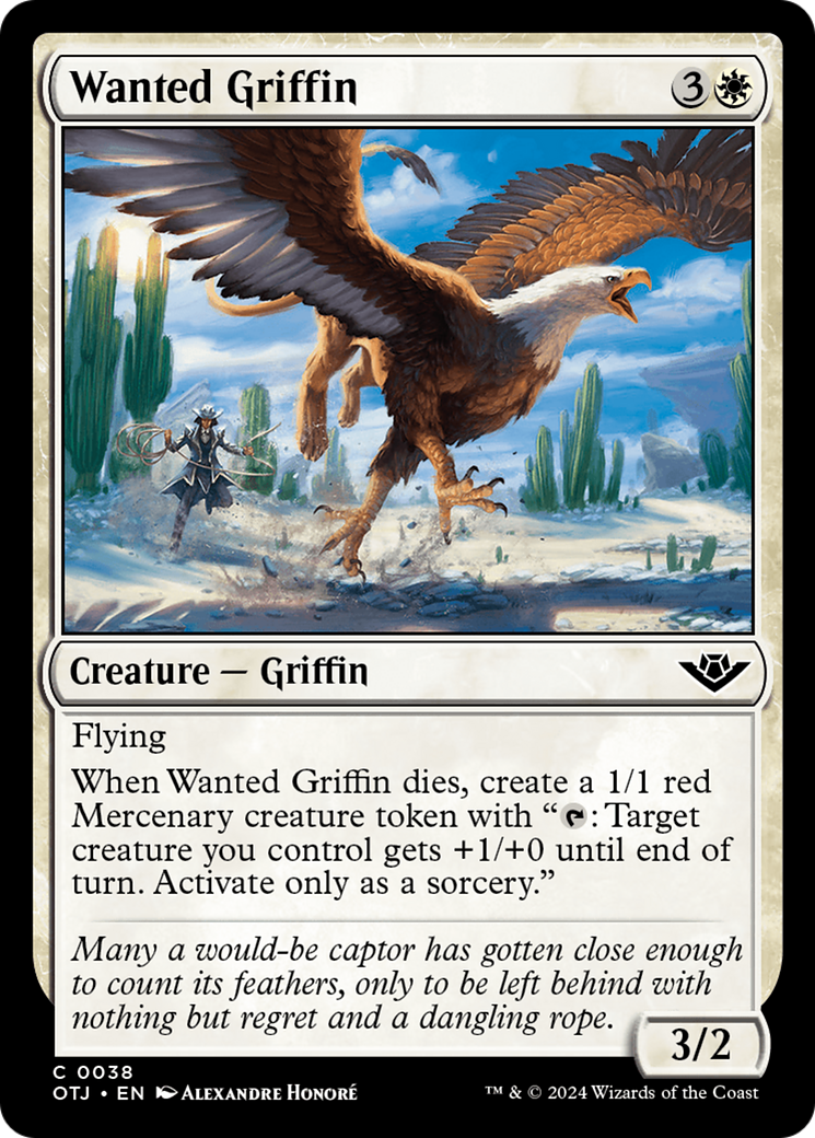 Wanted Griffin [Outlaws of Thunder Junction] | Magic Magpie