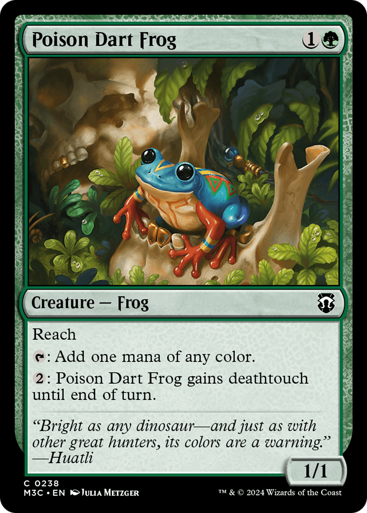 Poison Dart Frog (Ripple Foil) [Modern Horizons 3 Commander] | Magic Magpie