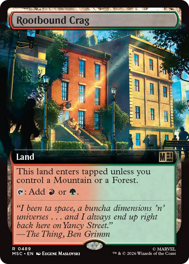 Rootbound Crag (Extended Art) [Marvel Super Heroes Commander] | Magic Magpie
