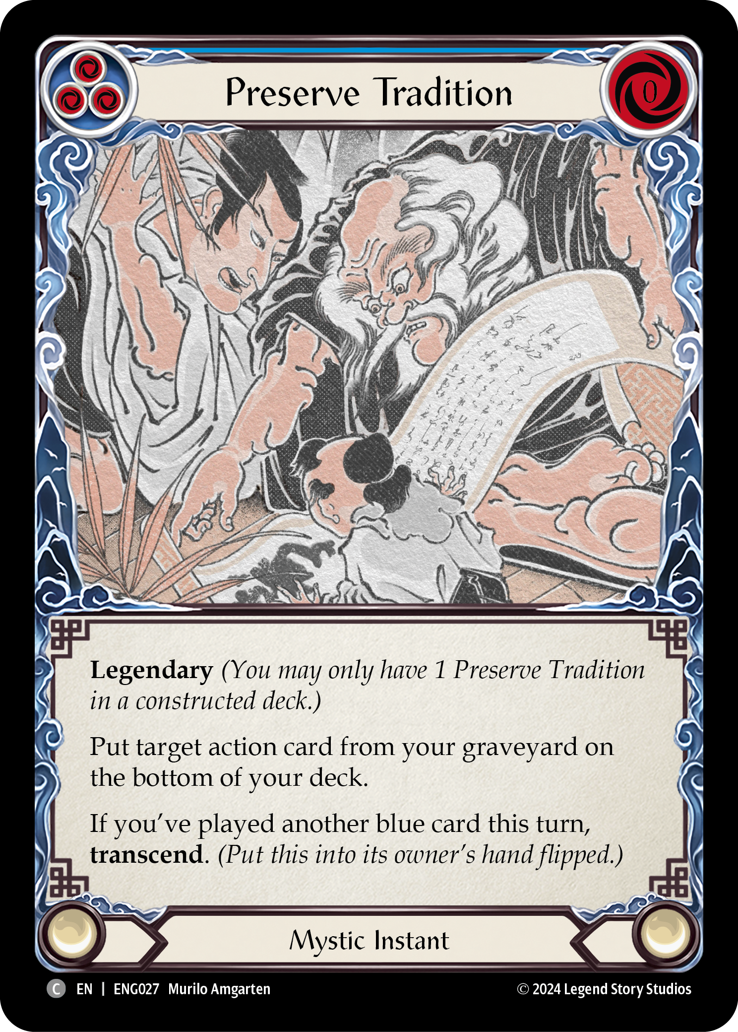 Preserve Tradition [ENG027] (Part the Mistveil Enigma Blitz Deck) | Magic Magpie